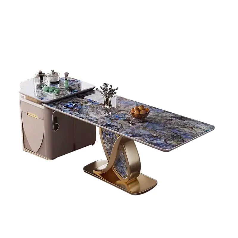 Rock slab island dining table living room household small apartment modern
