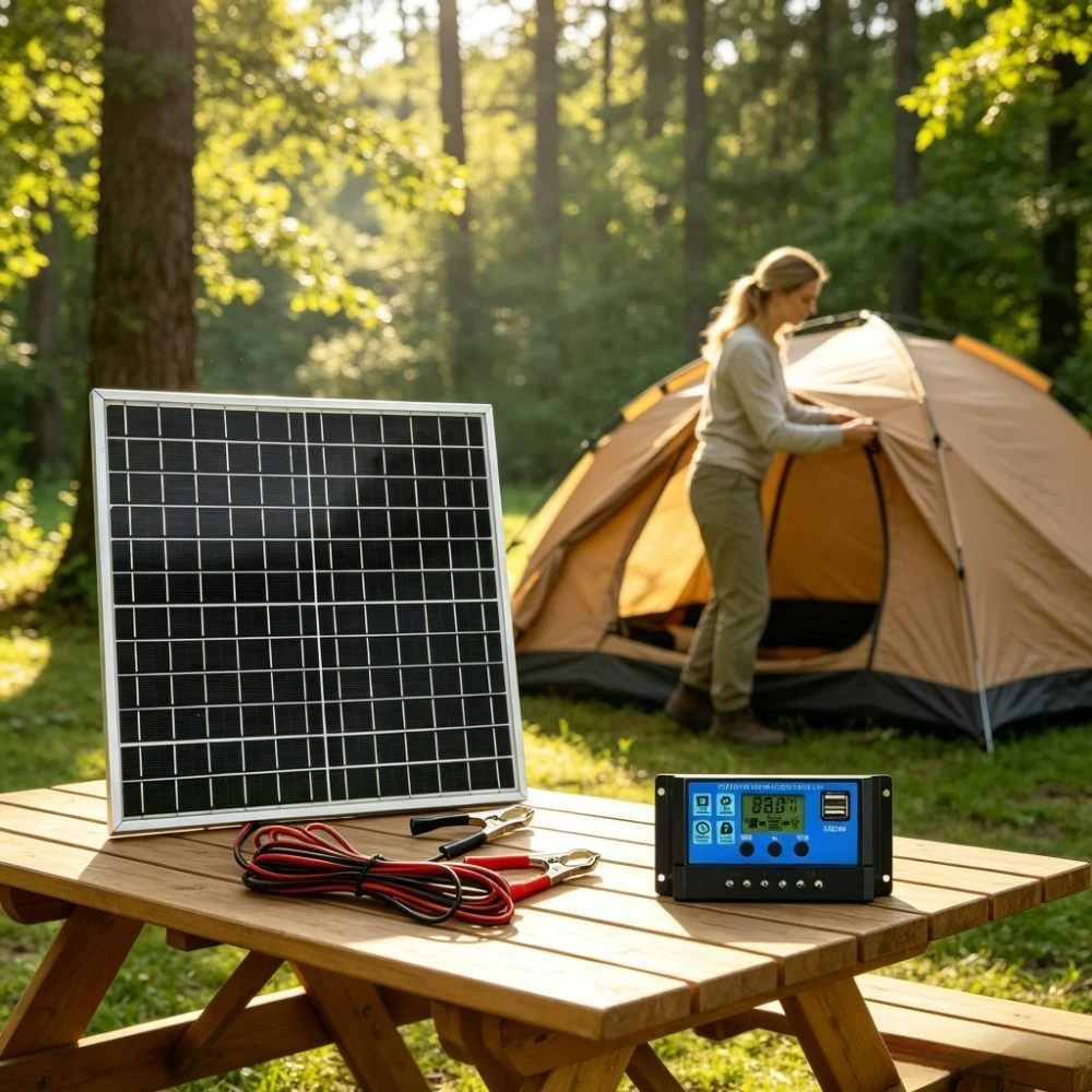 Outdoor Power Kit - Kit de Panel de Carga Solar