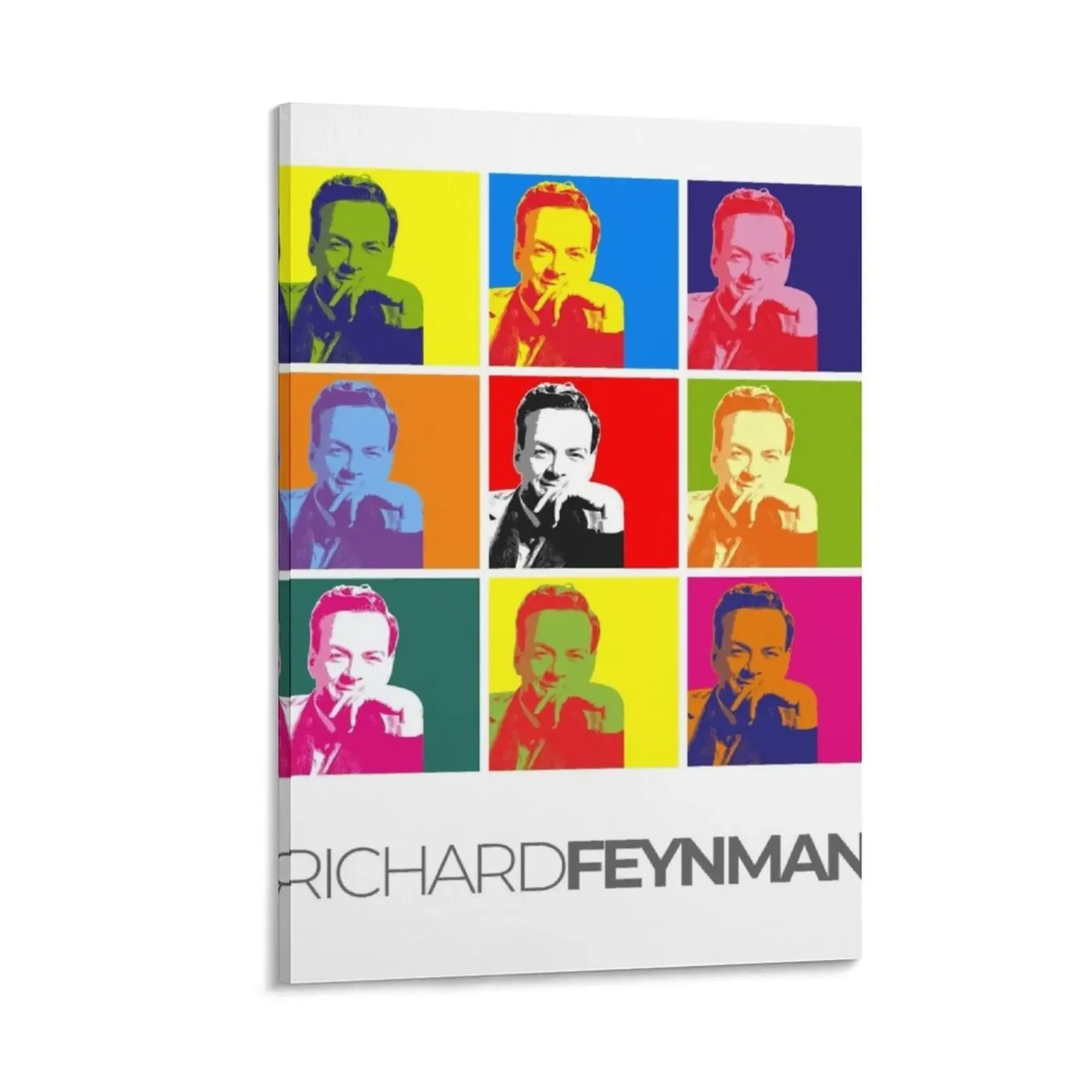 

Richard Feynman pop-art portrait poster Canvas Painting aesthetic room decor wall art living room decoration