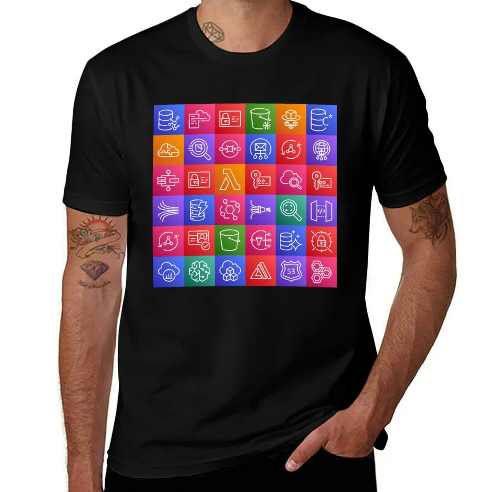 AWS Serverless Services T-Shirt Holiday Lightweight T-Shirt