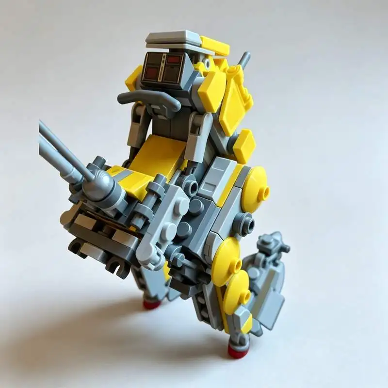 176PCS Stability Mod MOC Sci-Fi Robot Model Custom Puzzle DIY Creative Assembly Architecture Educational Brick Gifts Collection