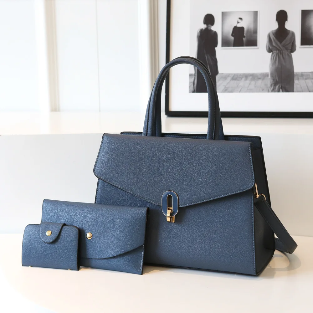 Cross-border Shoulder Niche Design Women's Messenger Handbag Three-piece Letter Bag Fashion Versatile Women's Bag Wholesale