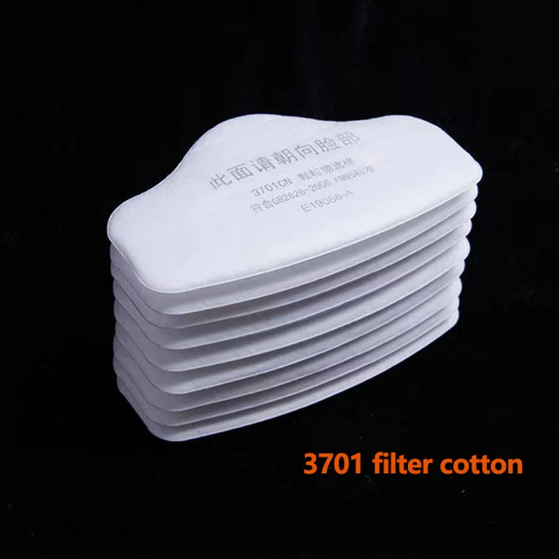 5-6 Layer 3701 Particles Cotton Filter For 3200/8016/HF52 Chemical protection respirator Dust Mask Painting Spraying Accessories