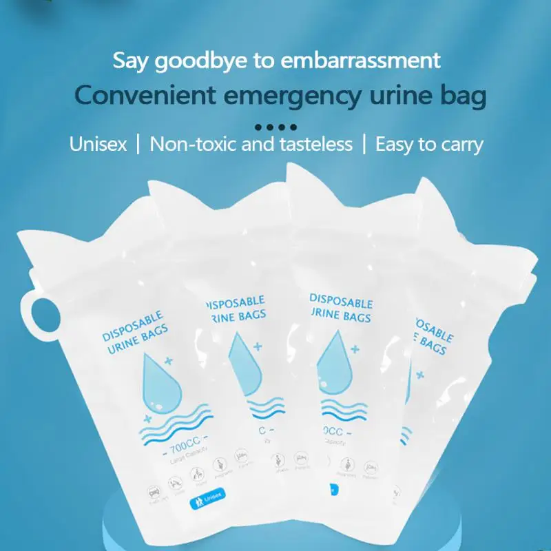 1~10PCS Vomit Bags Emergency 700cc Car Urine Bag Disposable Emergency Urine Bag Mobile Toilets Car Supplies Urinal Toilet Bag