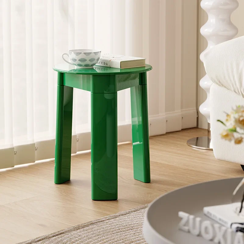 

Nordic Ins Home Living Room Modern Simple Dressing Stool Creative Medieval Small Round Stool Designer Stool