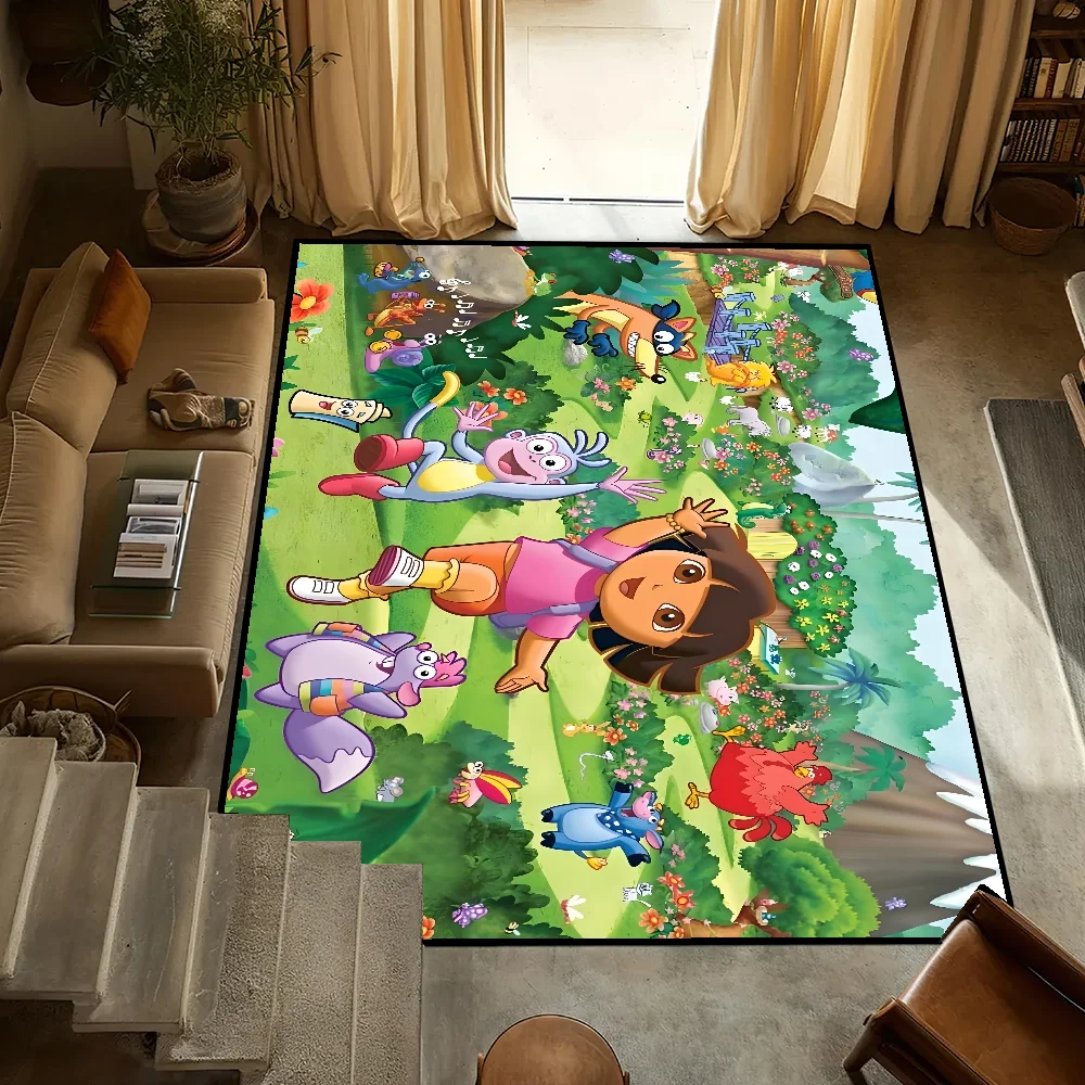 

Cartoon D-Dora E-Explorer smallBedsideKitchen Bath Living Home House Bedroom Floor Mat Doormat Large Carpet Rug Decoration