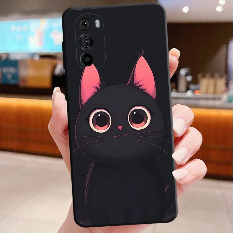 

Phone Case For Motorola Edge 50 40 Pro 60 50 40 30 Ultra Neo Fusion Moto G Play G Stylus G Power G Black Cats