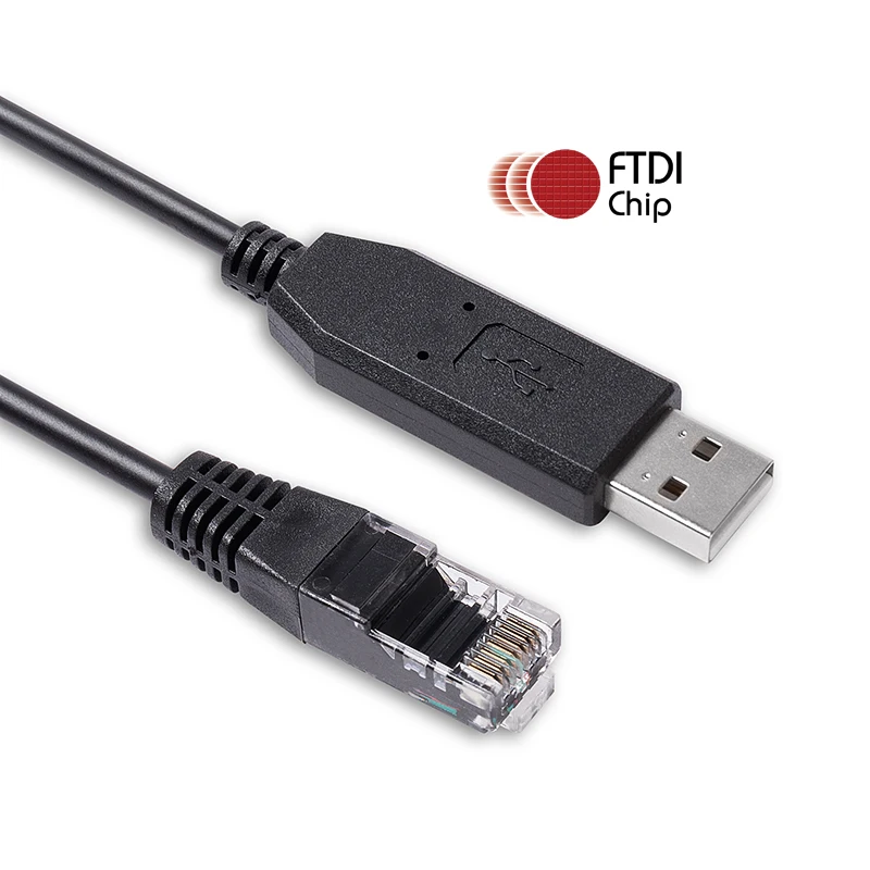 10ชิ้น/ล็อต0.5M ที่กำหนดเอง PINOUT FTDI FT232RL USB RS485 To RJ45 8P8C Serial Communication Cable