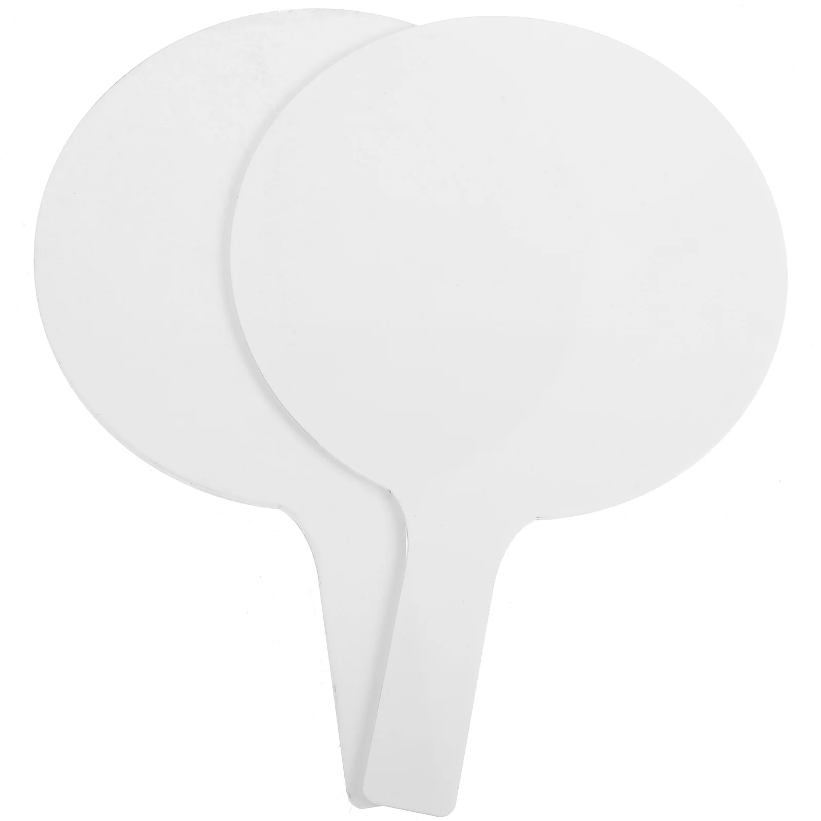 

2Pcs Handheld Double Sided Dry Erase Answer Paddle Whiteboard for Classroom Teaching Reusable Small Writable Marker Boards