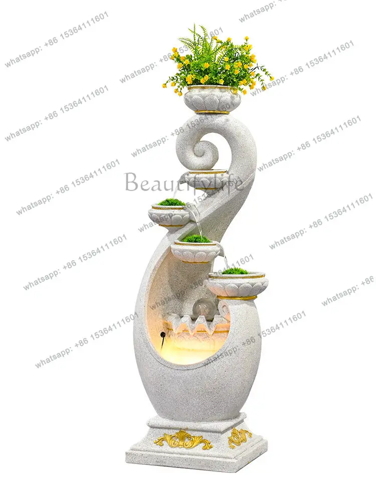 PG living room flowing water ornament home interior entrance humidification landscaping modern simple floor lucky fengdecoration