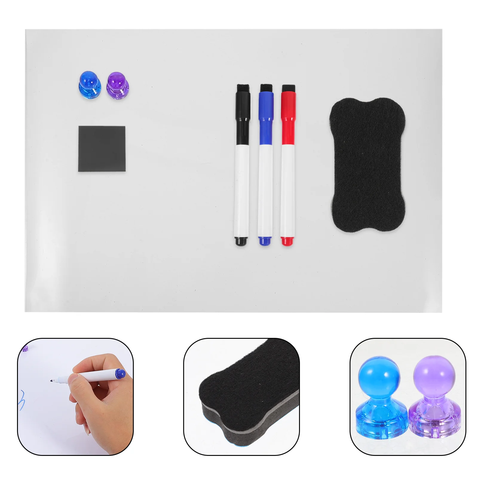 

1 комплект, магнитная белая доска, стираемая доска для письма, доска для письма, холодильник, планировщик сухого стирания, органайзер для дома и офиса