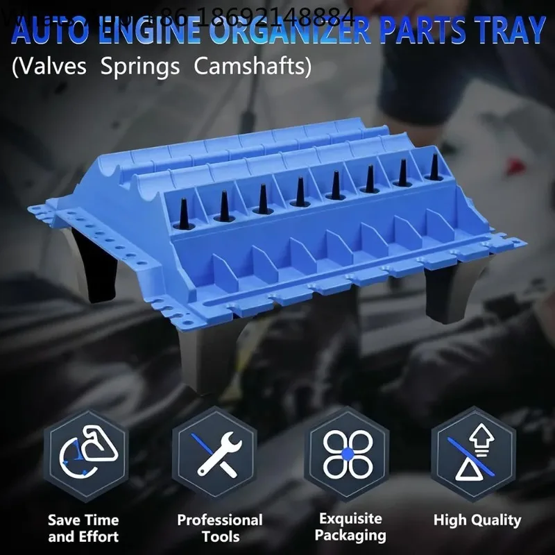 Engine Maintenance Intake and Exhaust Parts Workbench Cylinder Head Screw Valve Location Storage Station