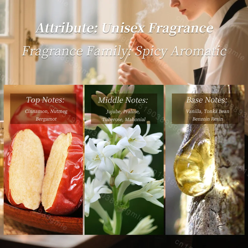 عطر عود عربي فاخر للجنسين - رائحة العود والعنبر للرجال/النساء، زيت عطري طويل الأمد في الشرق الأوسط