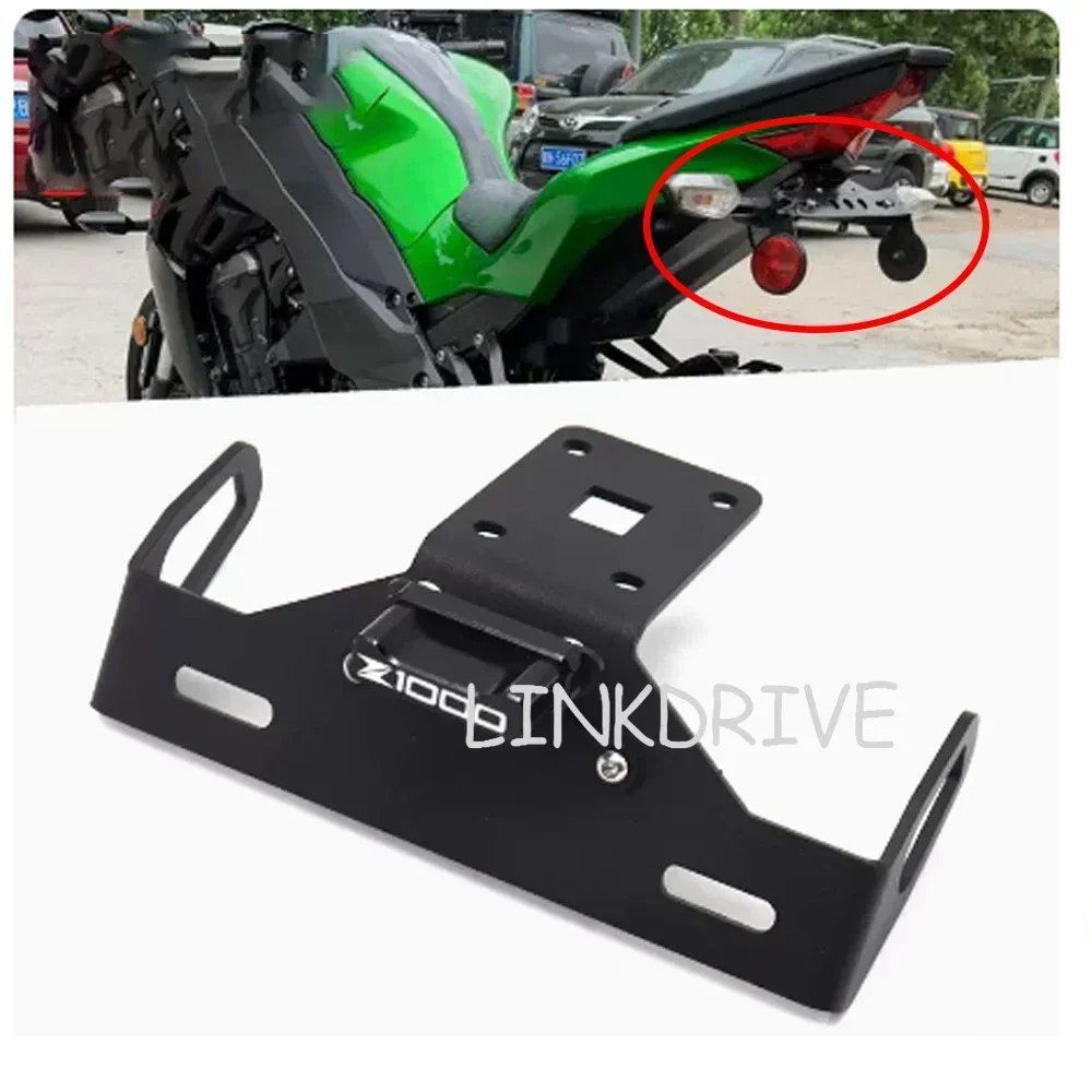 

For Kawasaki Z1000R 2018-2021 Z1000 2014-2021 Motorcycle Modification License Plate Holder Rear License Plate Holder Short Tail