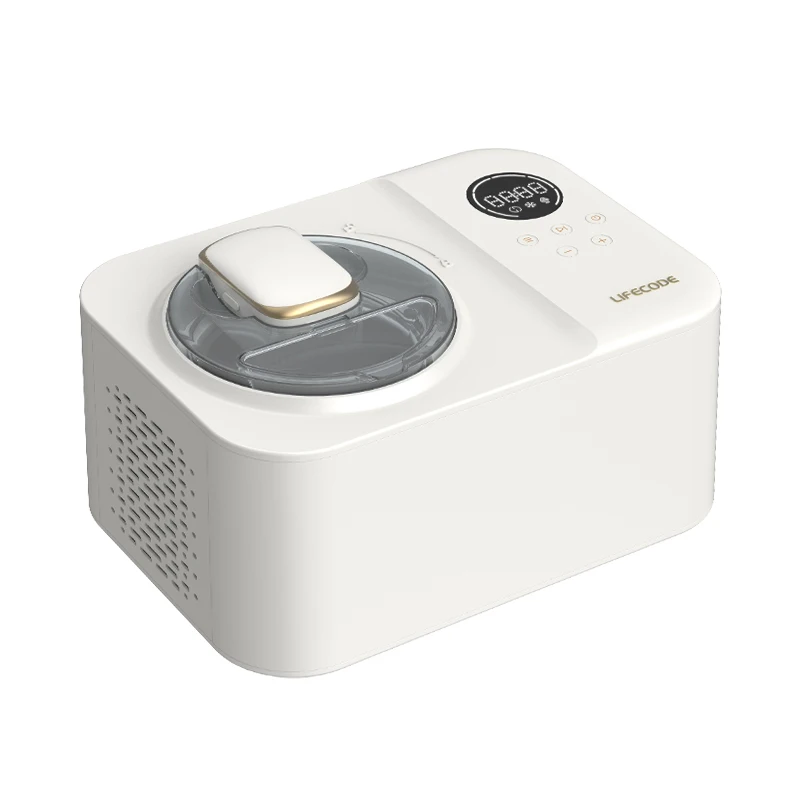 Electric Automatic Mini Ice Cream Maker Machine for Home Use Self-cooling 1200ML Capacity