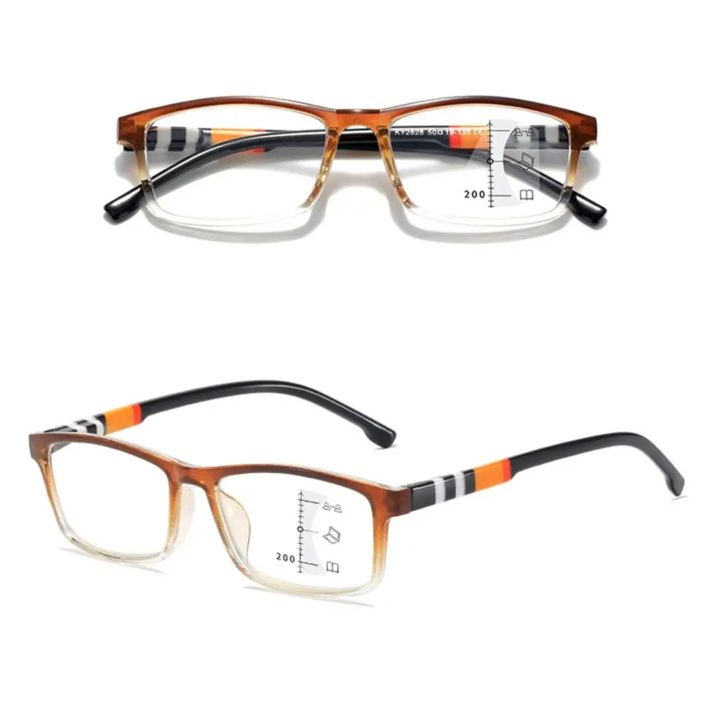 Multifokale Anti-Blaulicht-Lesebrille Progressive Near Far Blue Ray Blocking Square Brillen Augenschutz Ultralight – Detail 4