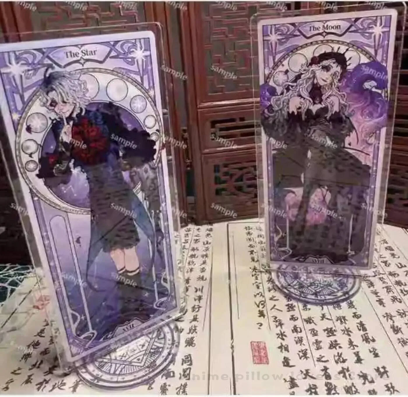 Soporte de Acrílico para Cartas de Tarot de Anime Identity V, Personaje Caballero Luca Balsa Norton Campbell, Figura ACG, Modelo Acrílico, Colección Cosplay, Decoración de Escritorio