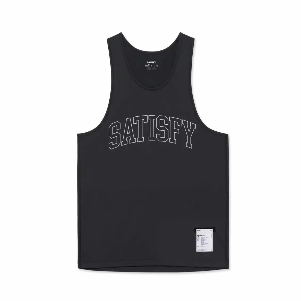 SATISFY AuraLite technology running breathable mesh alphabet reflective vest