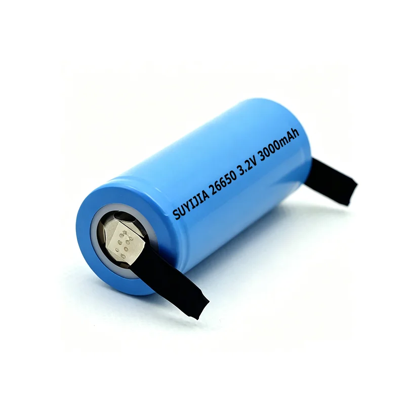 26650 LiFePO4 Battery 3.2V 3000mAh Rechargeable  Battery for Strong Light Lamps Mining Lamps Electric Tools +DIY Nickel Sheets view 2