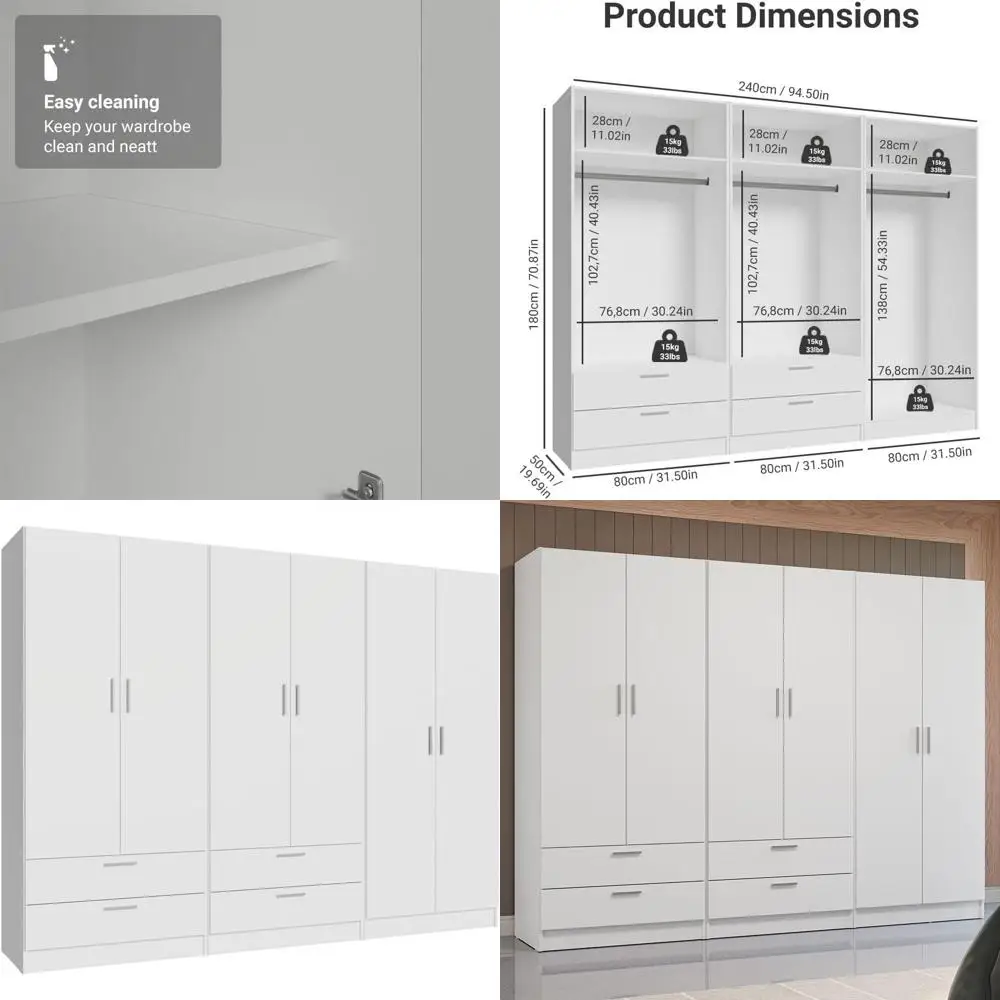 94 White Wooden Arm…