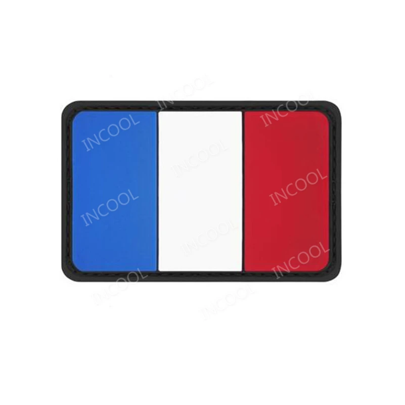 US UK France Germany Russia Czech Canada Spain Australia Norway Poland Bulgaria Ukraine Brazil Patches 3D PVC Rubber Flag Patch