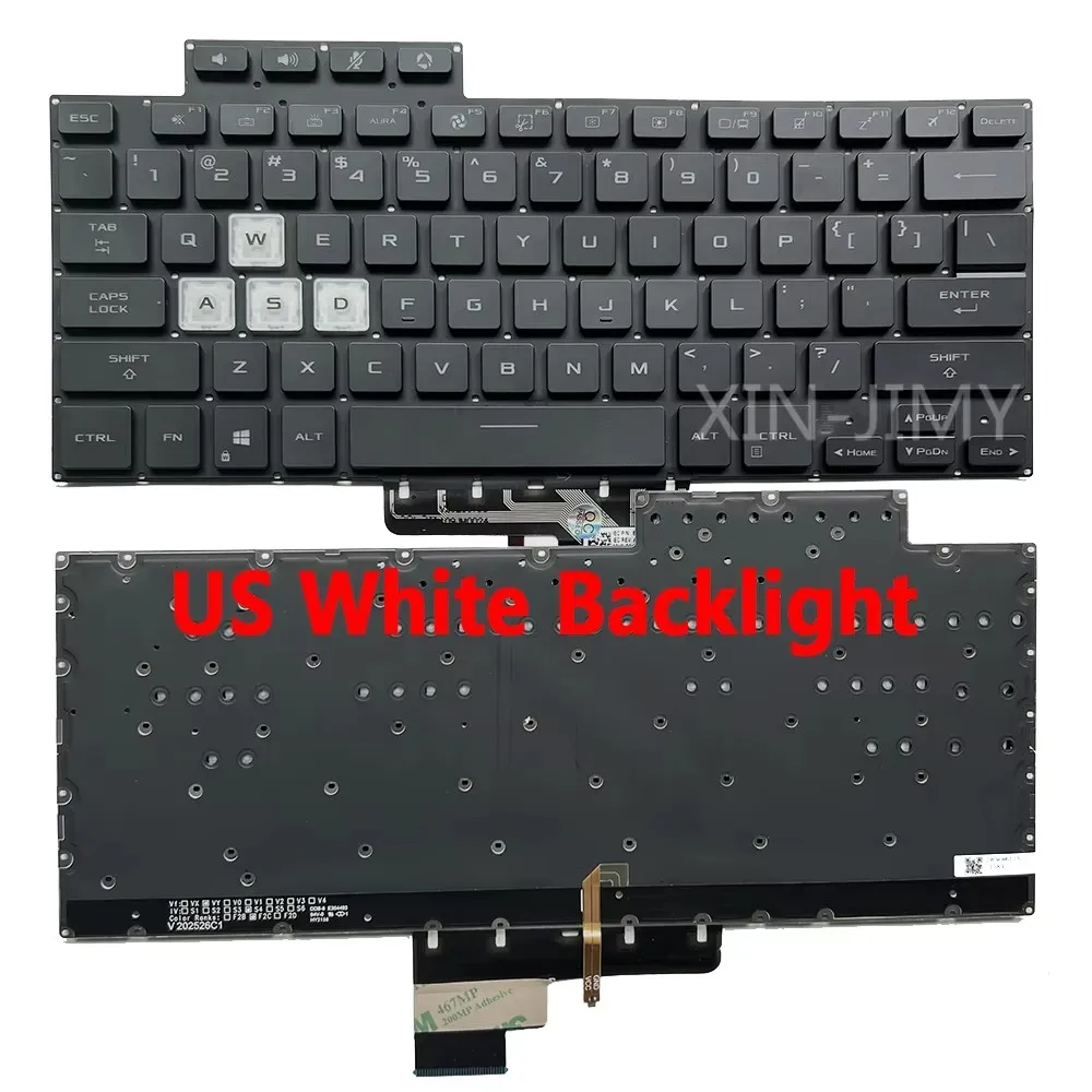 

FX516 US/Russian/Spanish Backlit Keyboard For ASUS TUF AIR F15 FA516 FX516PR FX516P FX516PM FX516PE 0KNR0-261BUS00 V202526CS1