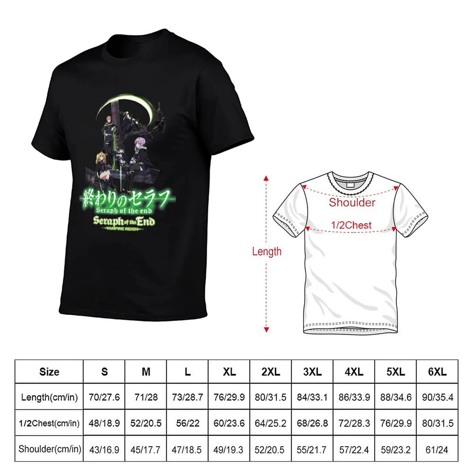 SERAPH OF THE END - Group A T-Shirt, Summer Casual Cotton Tee, Oversized Streetwear Tops, Vintage Graphic Print, 100% Cotton