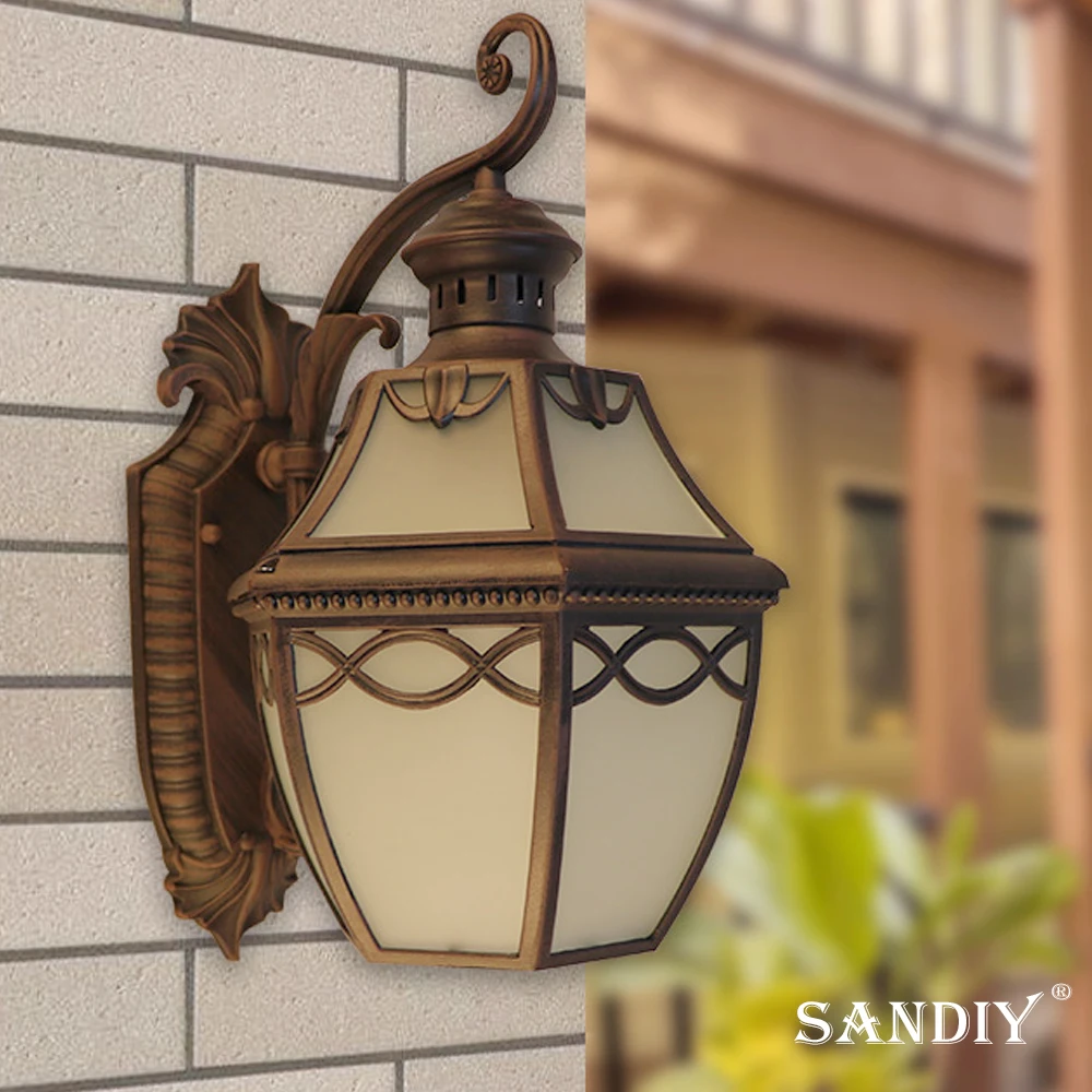 Factory Stock European Wall Lamps Garden Lamps Small House Villa Lamps Front Door Aisle Lamps Corridor Chinese Wall Lamps