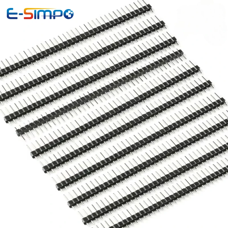 10PCS 1x40Pin 2.54mm Pitch PH8.5 Single Row Female PCB Socket Board Male Pin Header Connector For Arduino