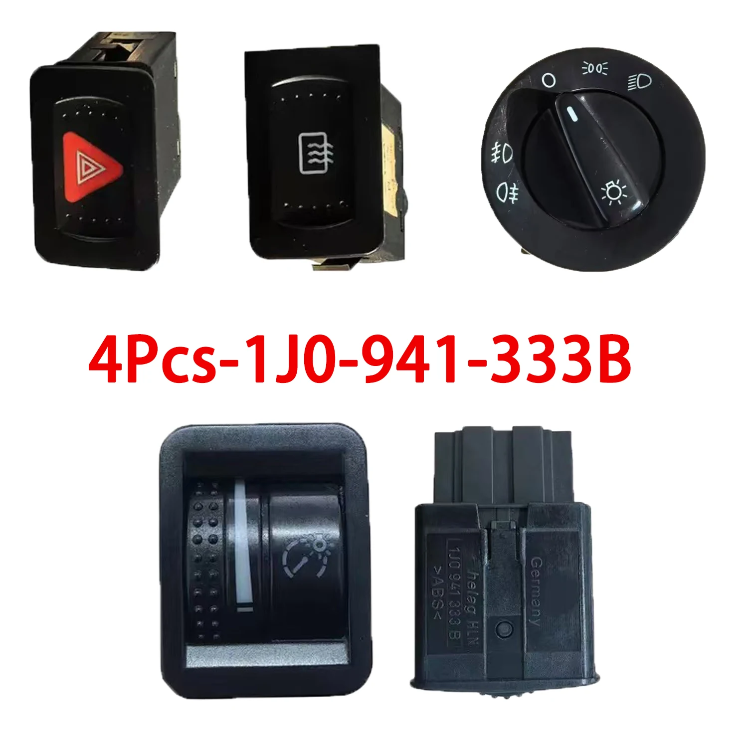 Original factory Headlight Control Switch Fog Light Knob for VW Bora Golf jetta MK4 4 IV 1J0-941-333A / 1J0-941-333B 1998-2004 - view 3