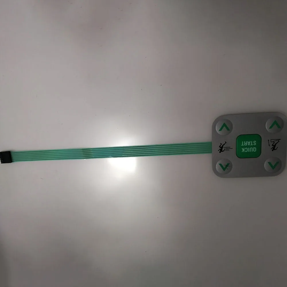 Para precor 932i esteira cinco botões interruptor de membrana botão película protetora