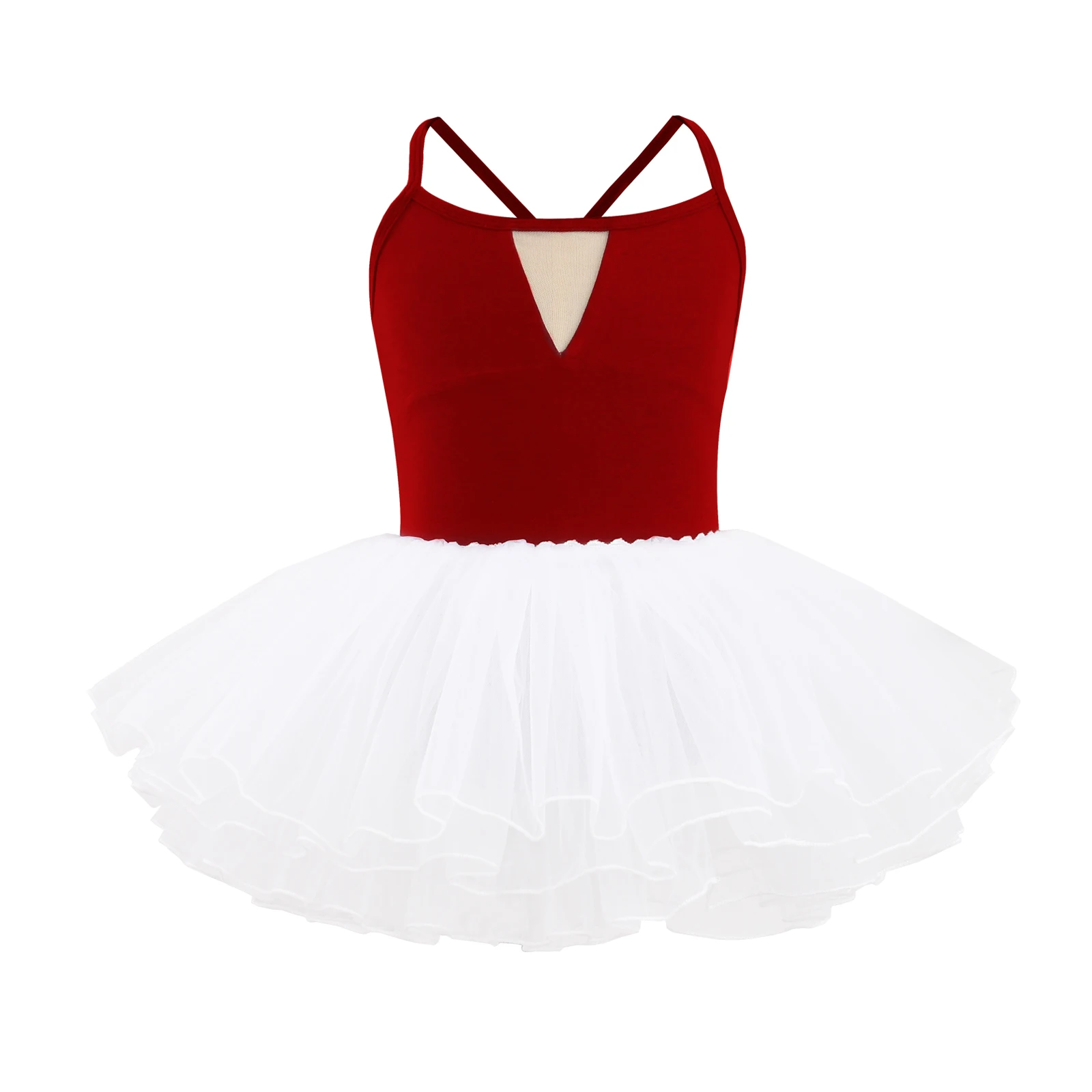 

Girl Ballet Tutu Ballet Kids Dress Leotard Dance Wear Stage Costumes Camisole Gymnastics Short Sleeve Skirt for Ballerina