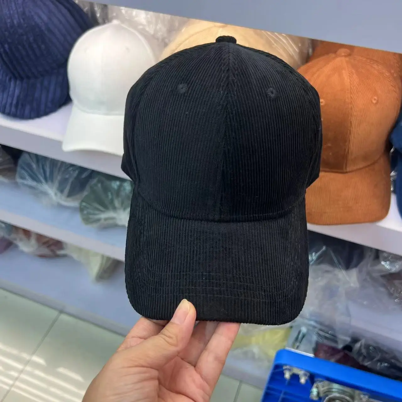 Neue Cord-Baseballkappe, warme Entenschnabelmütze für Herbst und Winter, mehrfarbige modische Sonnenschutz-Hip-Hop-Kappe für Herren und Damen – Detail 10