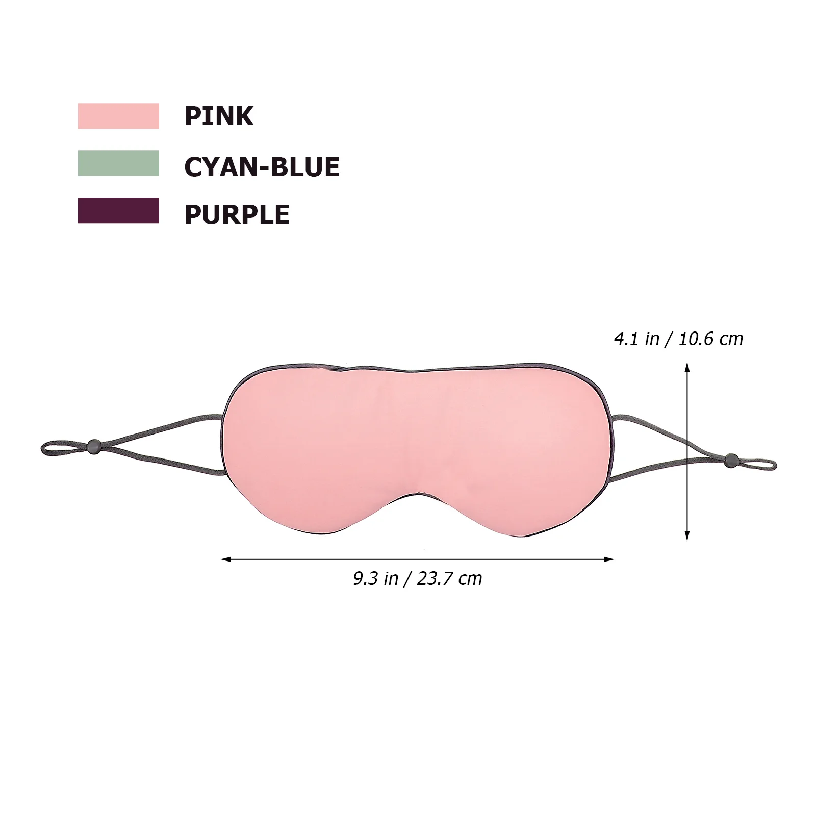 

3 шт., маска для сна, регулируемый эластичный ремешок, мягкий и легкий козырек для глаз для путешествий, дома, портативный чехол для глаз, маска для сна