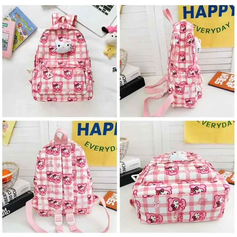 Sanrioed Anime Cute Backpack Hello Kitty Cinnamoroll My Melody Kuromi Pochacco Pom Purin Cartoon Shoulder Bag Gift for Friend