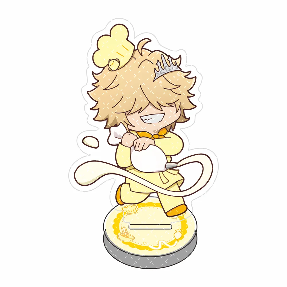 HITMAN REBORN 10cm Acrylic Stand Figure Chef Uniform Themed Keychain Character Standee Collectible Decor Gift for Anime Fans