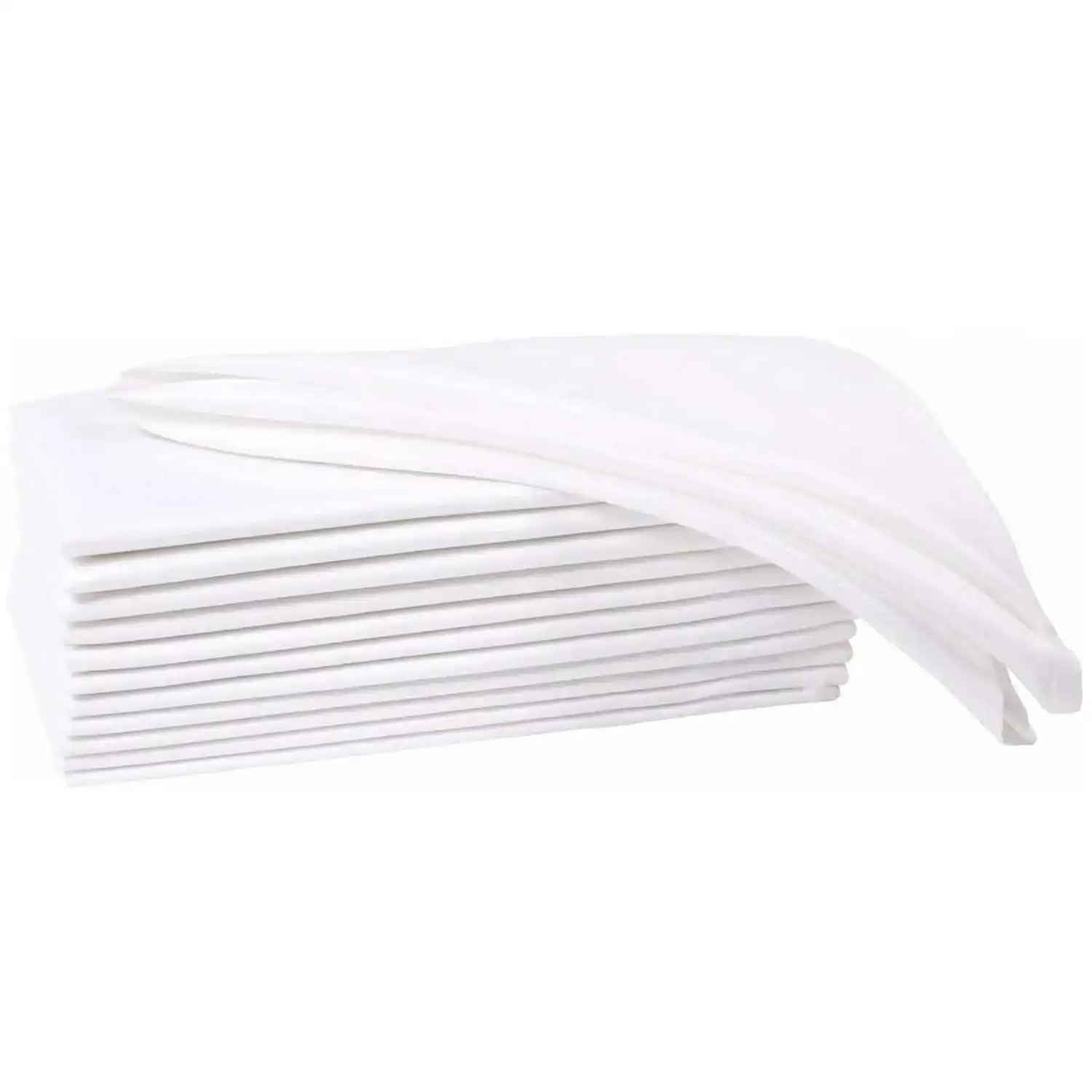 Guardanapo de jantar branco absorvente macio, confortável, ideal para eventos e uso regular, 100% algodão, 6 pcs