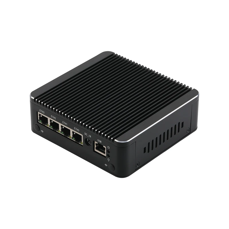 2022 New Fanless Soft Router 11th Gen Celeron N5105 4*Intel i225 2.5G Nics 2*DDR4 NVMe 2*HDMI pfSense Firewall Appliance  AES-NI