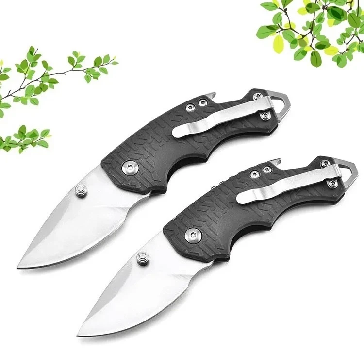 KS 3800 Folding Pocket Knife Multi-Function EDC Tool with Plain Edge Blade for Outdoor Camping Utility Cutting Knives
