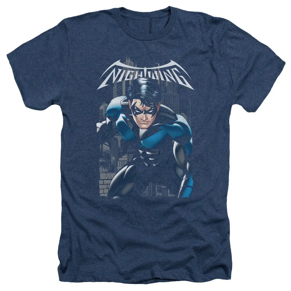 NIGHTWING A LEGACY Licensed Adult Men's Heather Tee Shirt SM-3XL