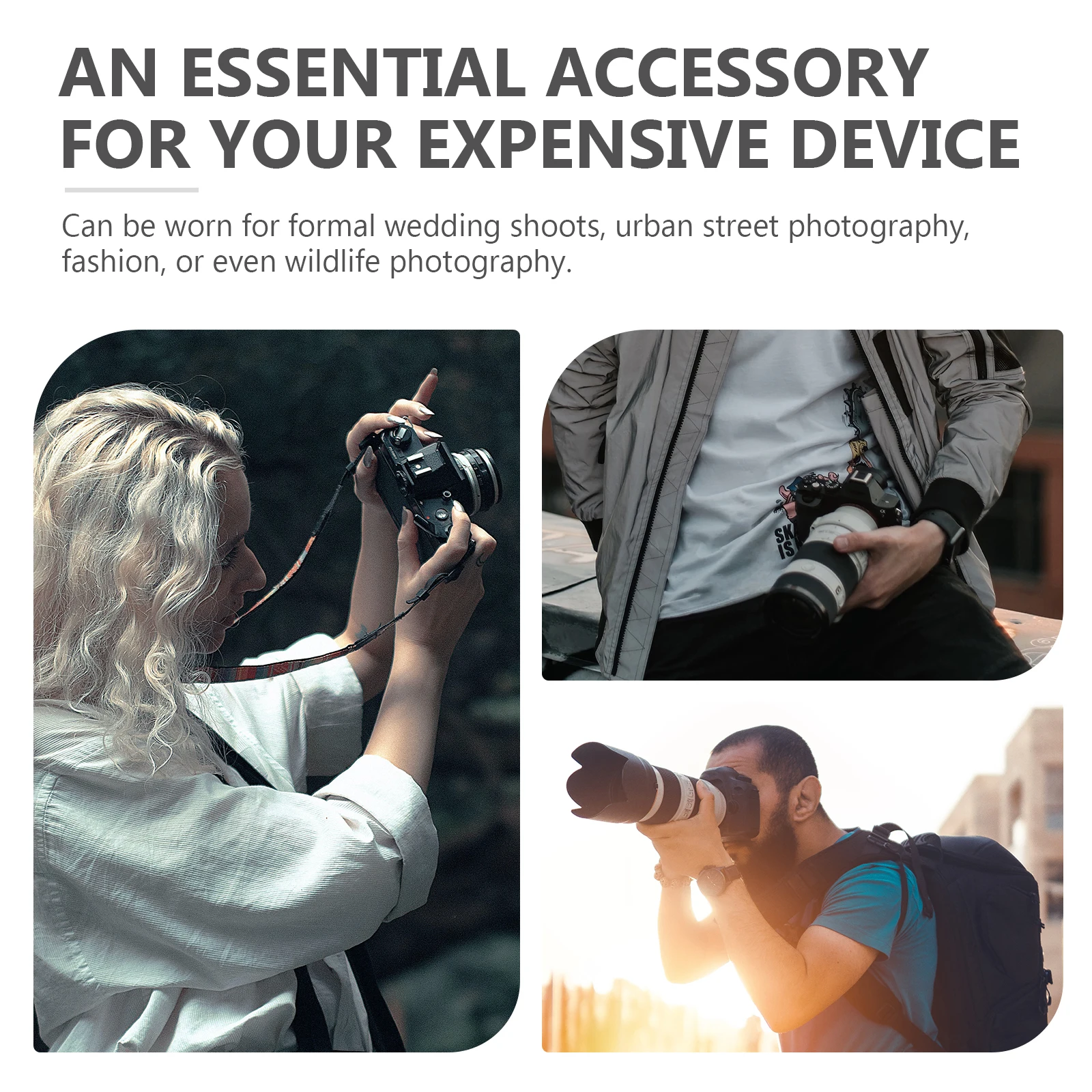

Universal Camera Strap Sling Shoulder Harness Lanyard for Women Men Photography Accessories Stylish Comfortable Wear for Long