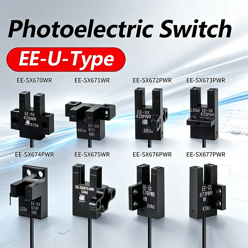 U Type Photoeletric Switch EE-SX670-WR Proximity Sensor With 1m Cable EE-SX671 EE-SX672 EE-SX673 EE-SX674
