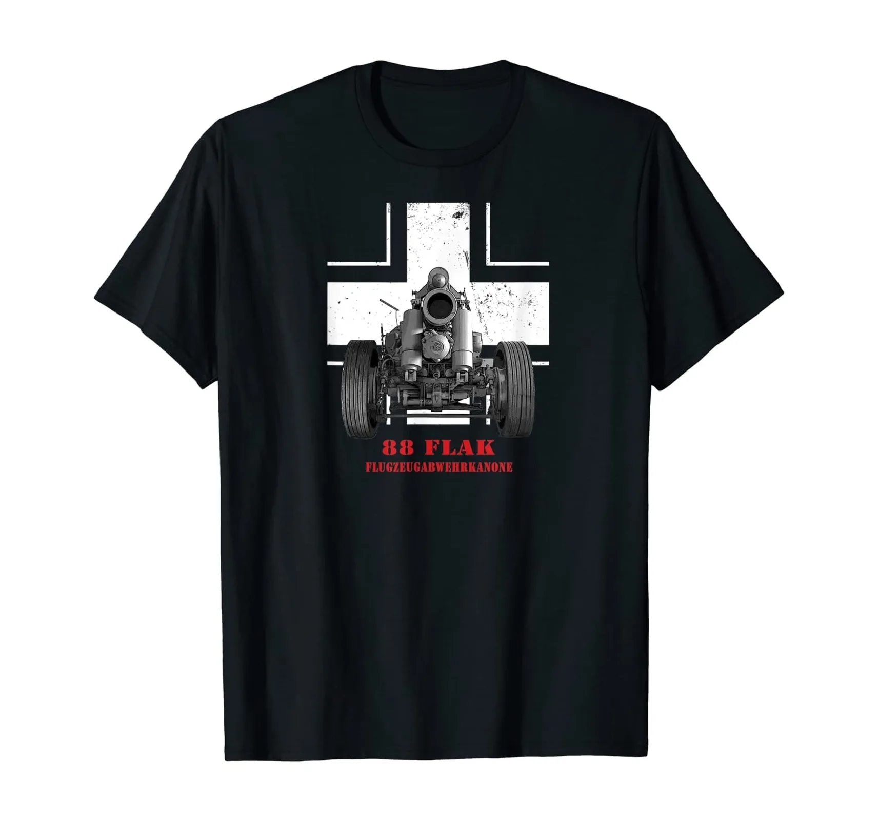 German 88 Flak Anti-aircraft Anti-tank Gun T-Shirt Summer Cotton O-Neck Short Sleeve Men's T Shirt New Size S-3XL