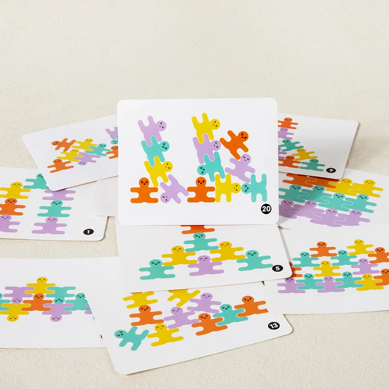 3D 子供木製ビルディングブロックバランス悪役ブロックモンテッソーリおもちゃ幼児のための早期学習微細運動能力ギフト