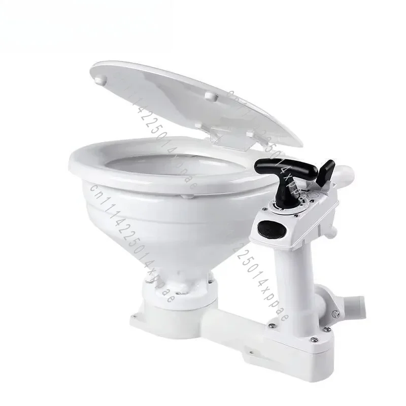 For Marine Self Priming Manual Toilet Portable Boat Camping Off Grid Bathroom Fixture Water Saving Compact Flush System