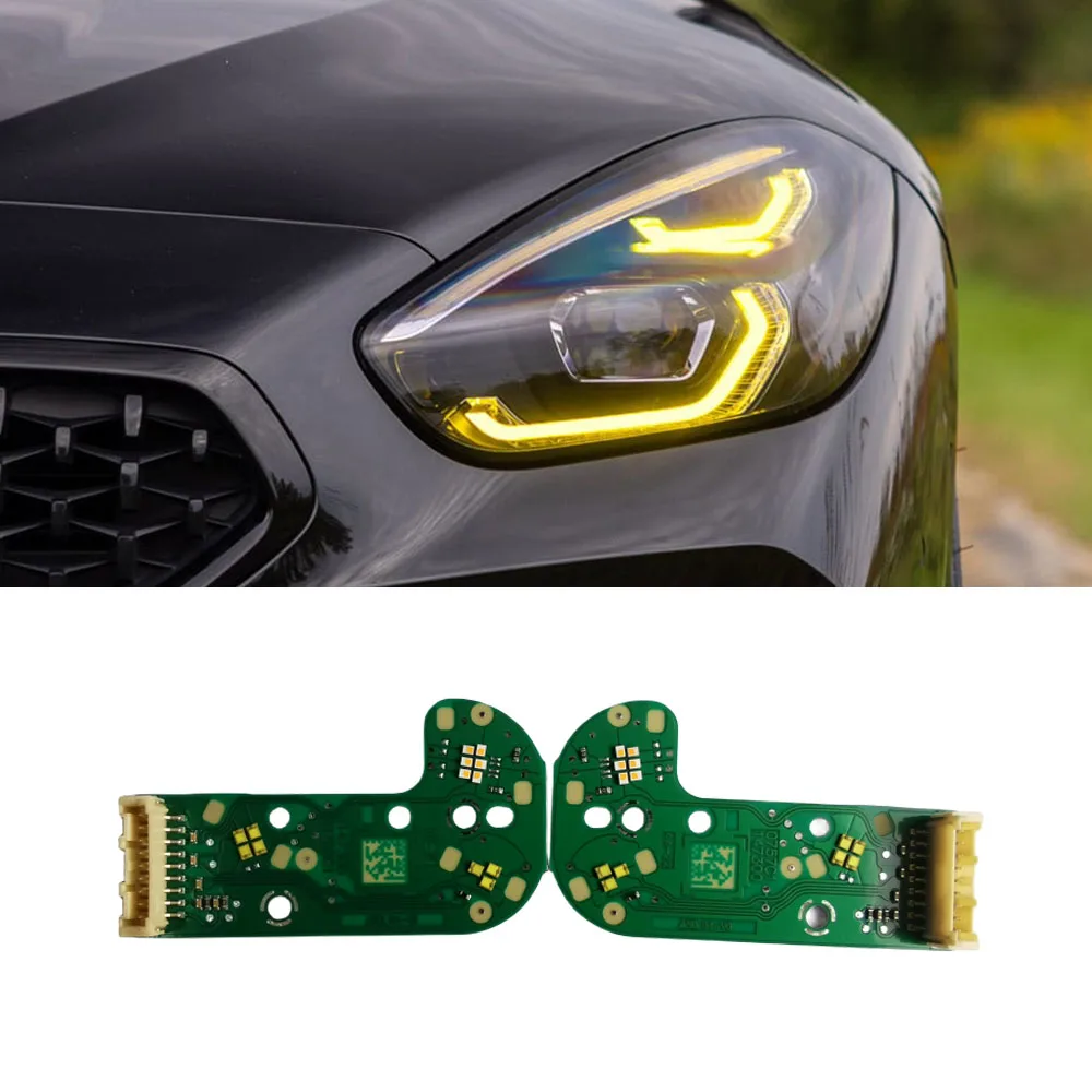 CSL Style Lemon Yellow DRL Daytime Running Light LED Chips For BMX Z4 G29 2019-2023 Fashion Headlight Angel Eyes Daylight Yellow