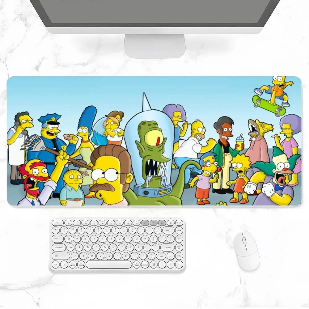 Die simpsons Mauspad Gamer PC Gaming Zubehör Gummi matte xxl Deskmat Matten Tastatur Schrank Mause Laptops