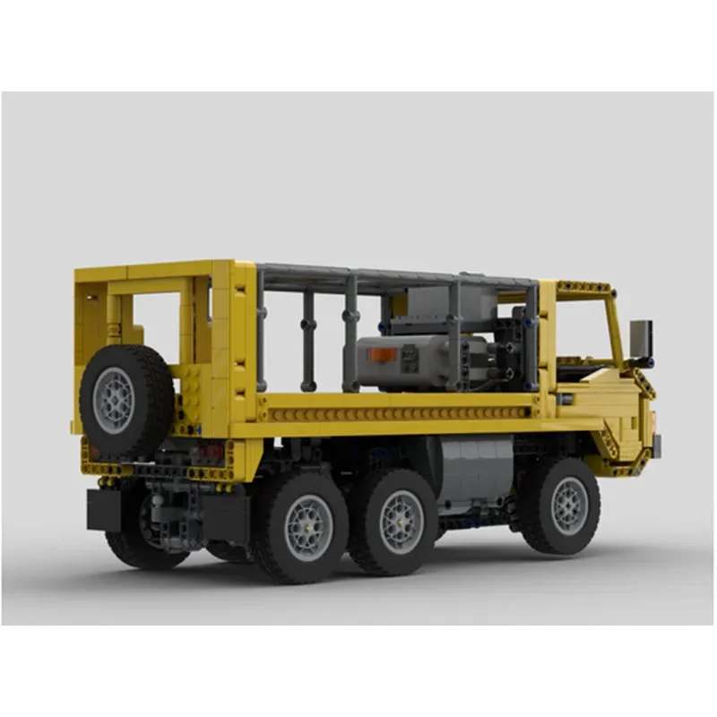 MOC-55741Classic Cargo6x6, camión de transporte totalmente controlado por control remoto, modelo de bloques de construcción, 1764 piezas, juguete para regalo de cumpleaños para niños
