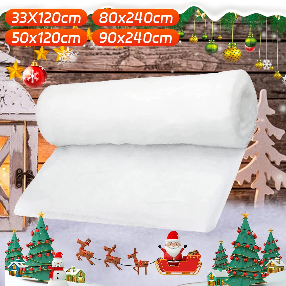 Thick Soft Snow Cover Create Enchanting Winter Landscapes Snow Carpet Realistic Appearance Artificial Cotton Snow for Boys Girls