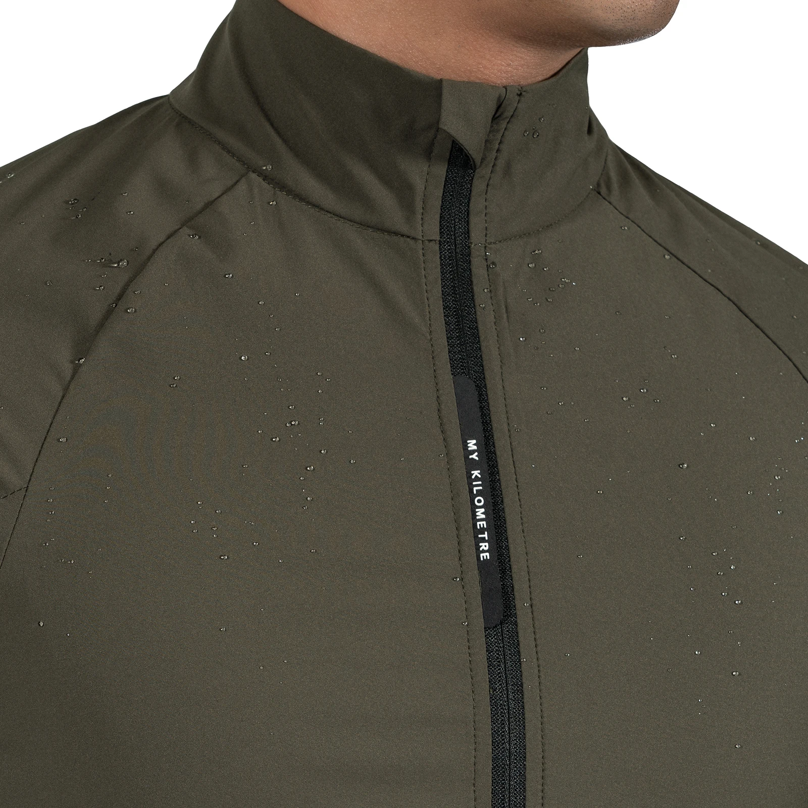 MY KILOMETRE Spring Men's Gravel Wasserdichte Fahrrad-Windjacken Reflektierende Windschutzscheibenjacke Packable Fahrrad-Windjacke – Detail 6